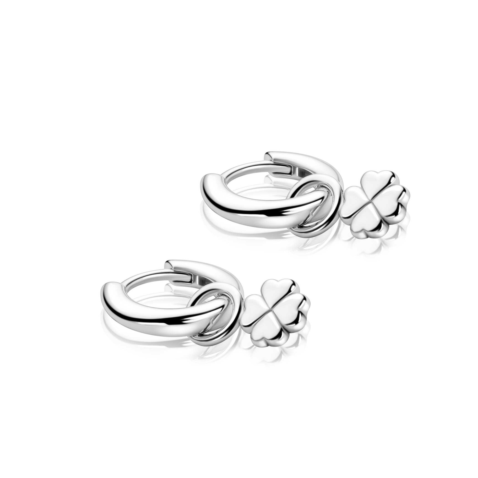 ZINZI zlv. oorbedels klaver vier