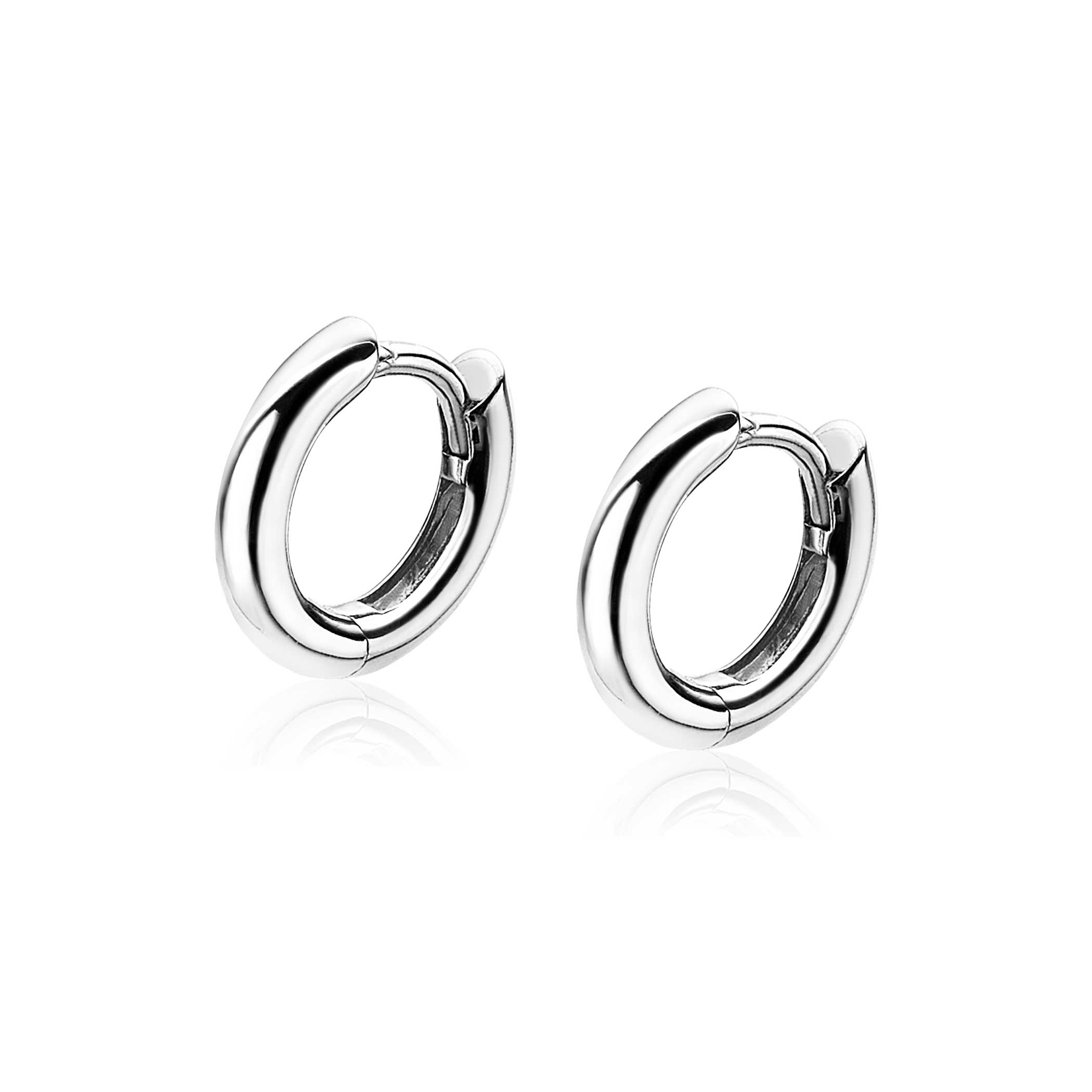 12mm ZINZI Sterling Silver Hoop Earrings width 2mm ZIO194