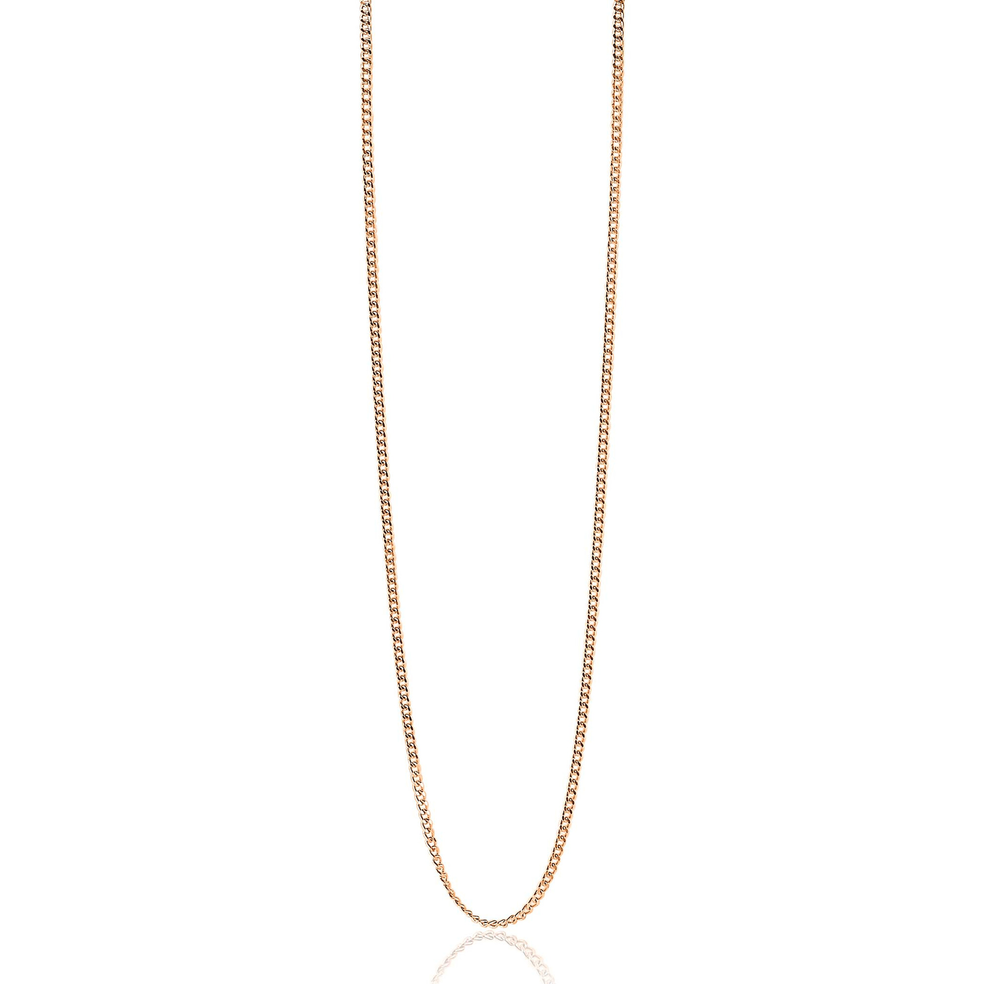 ZINZI zlv. gourmet collier 70 cm rosé verguld