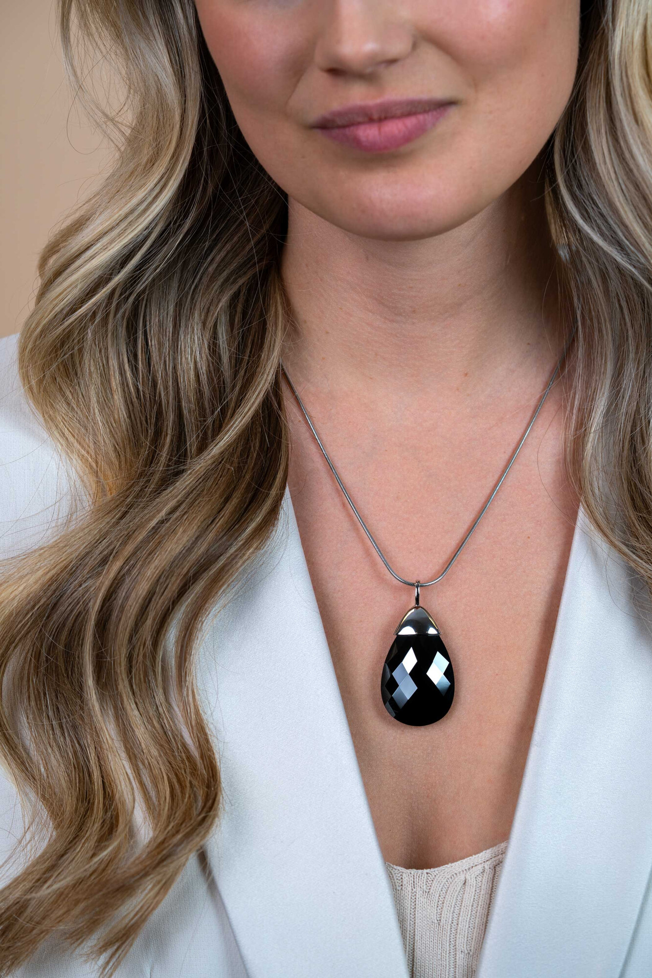 ZINZI Sterling Silver Pendant Black ZIH555Z