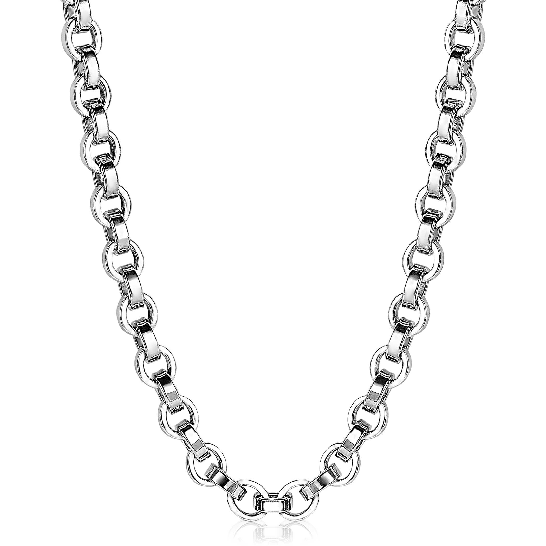 ZINZI Sterling Silver Round Chain Necklace 45cm ZIC1702