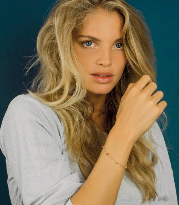 ZINZI Rose Gold Plated Sterling Silver Fantasy Bracelet 17-20cm ZIA987R