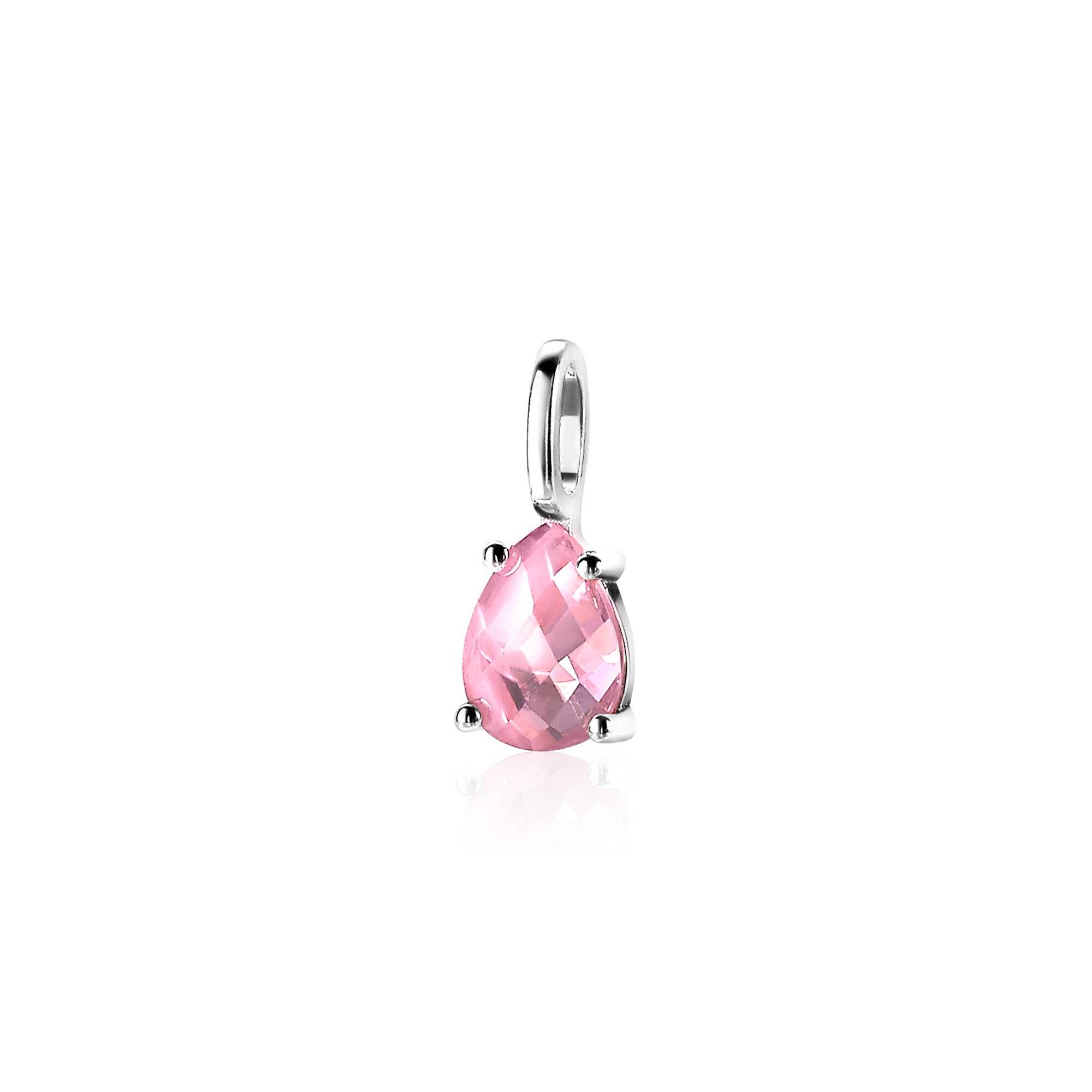 ZINZI Sterling Silver Pendant Drop Pink ZIH2070R