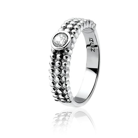 ZINZI Sterling Silver Ring White ZIR798