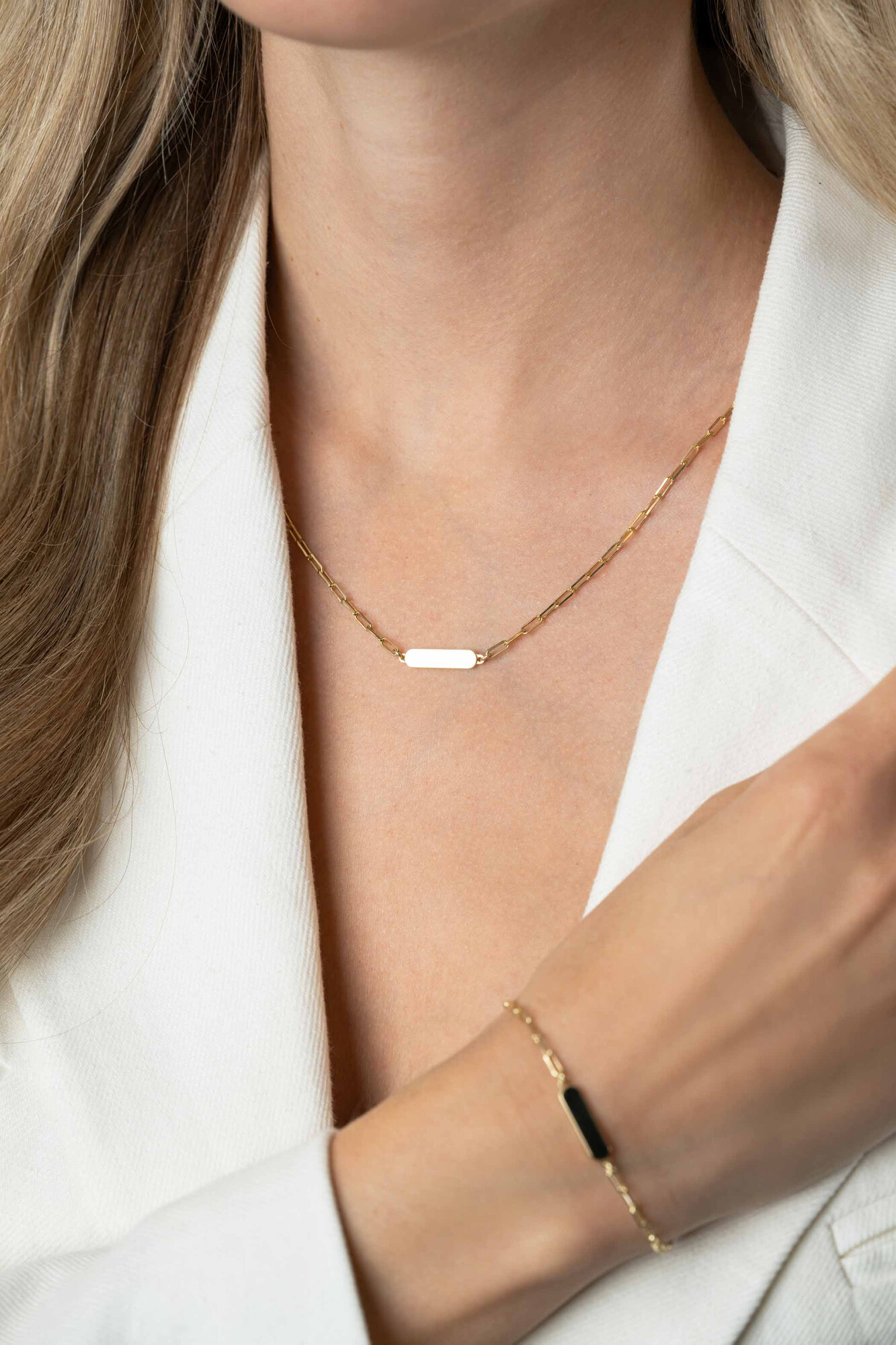 ZINZI Gold Plated Sterling Silver Chain Bracelet with Beads and 3 Shiny Heart Charms 17-20cm ZIA2531G