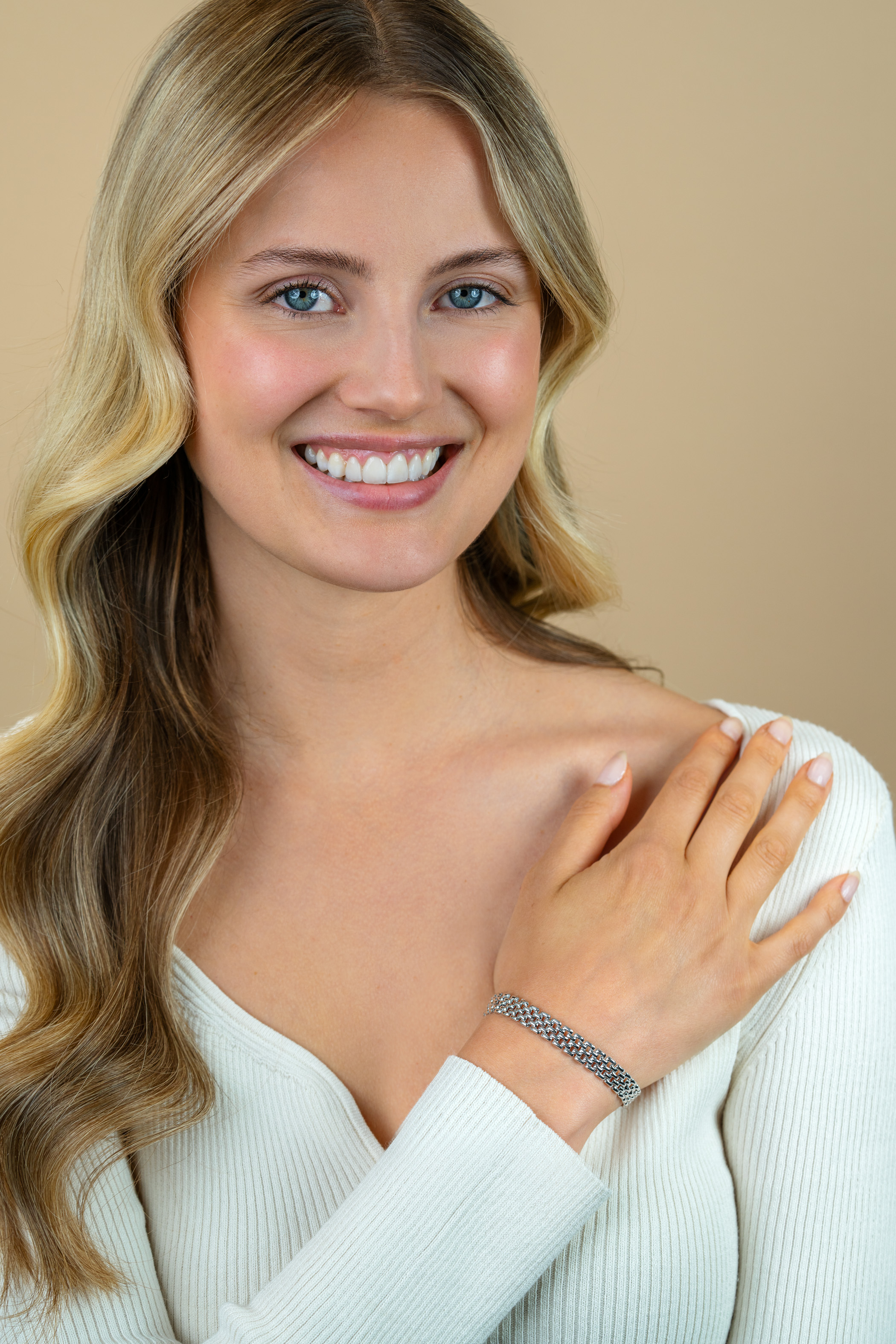 ZINZI Sterling Silver Bracelet Rolex-style Chain width 8mm 16,5-20cm ZIA2289