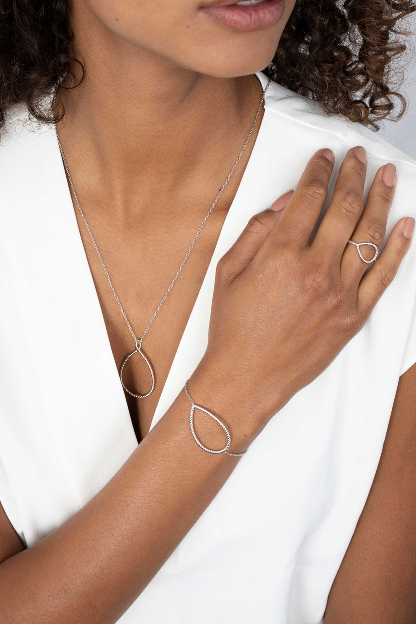 ZINZI Sterling Silver Ring Drop ZIR2046