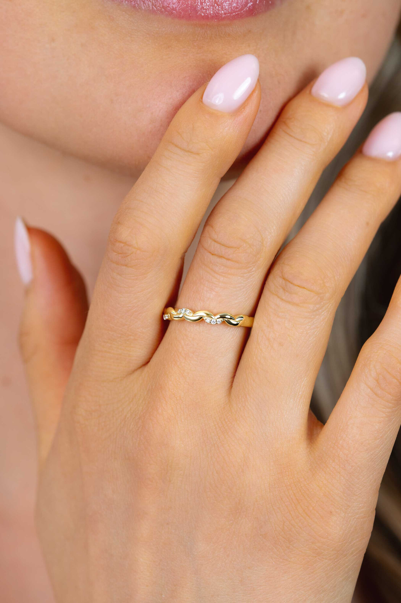 ZINZI zlv. ring gg.verg. golfjes glad/zirc.mt.62