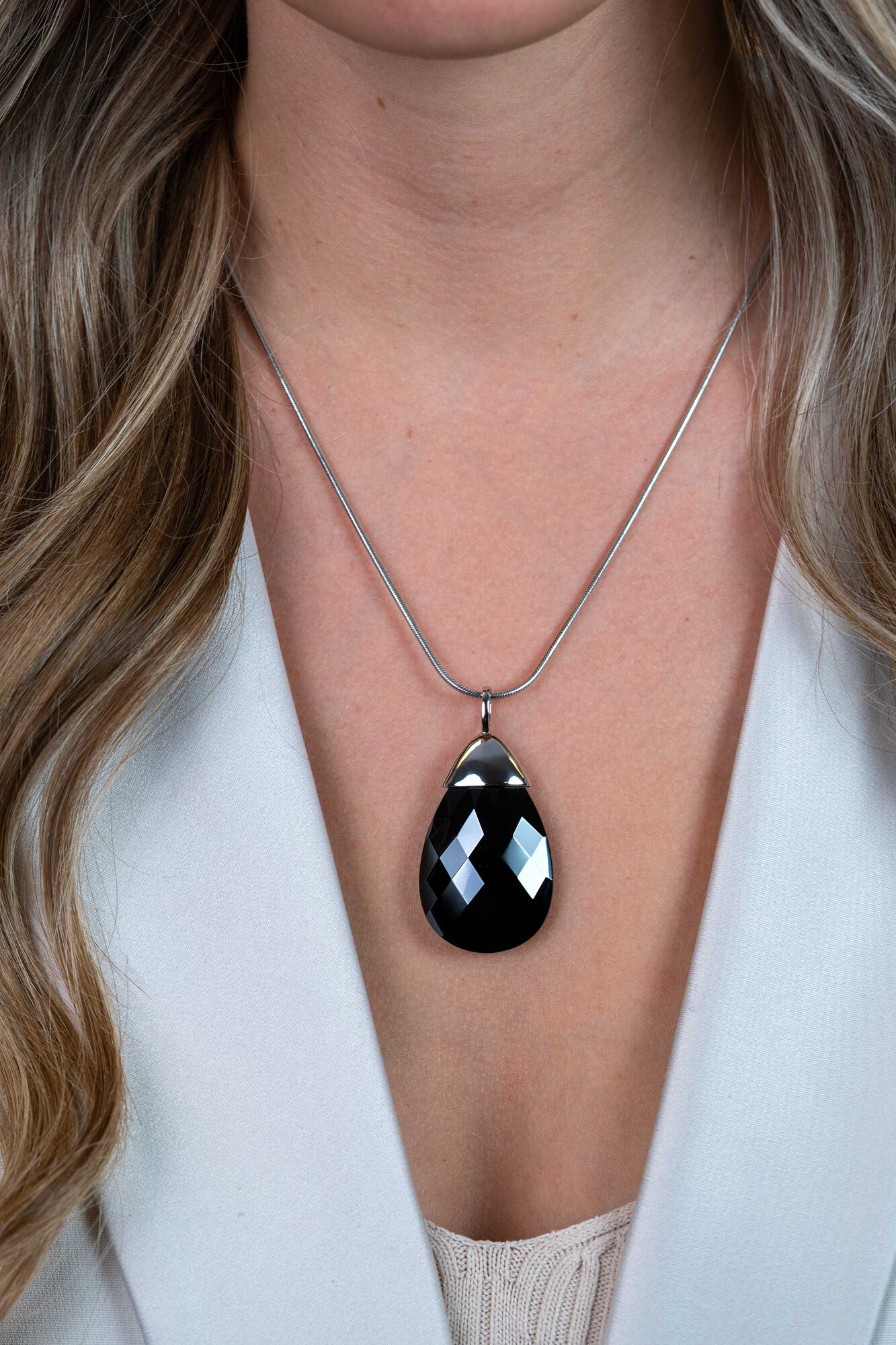 ZINZI Sterling Silver Pendant Black ZIH555Z
