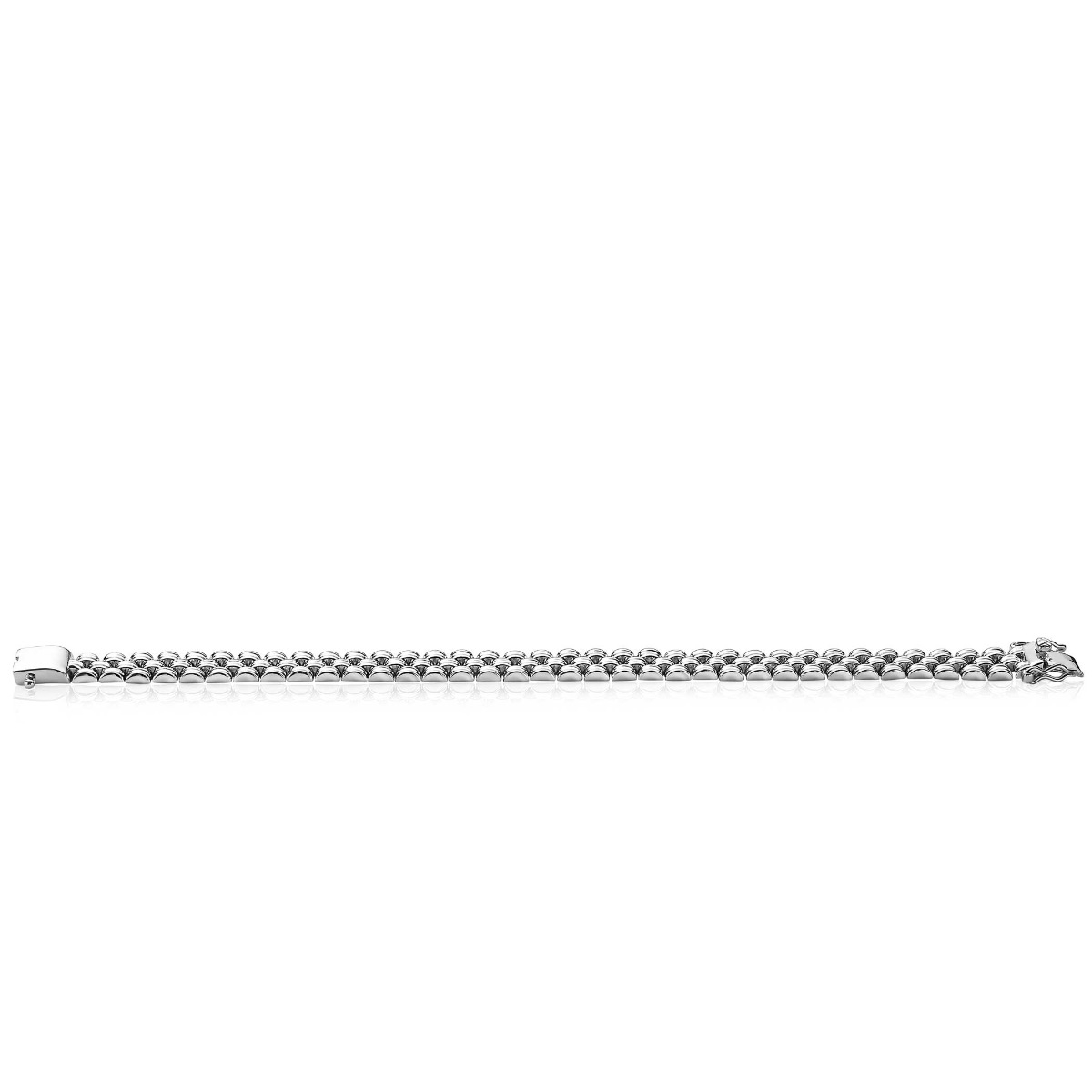 ZINZI Sterling Silver Chain Bracelet 9mm by Dutch Designer Mart Visser MVA22