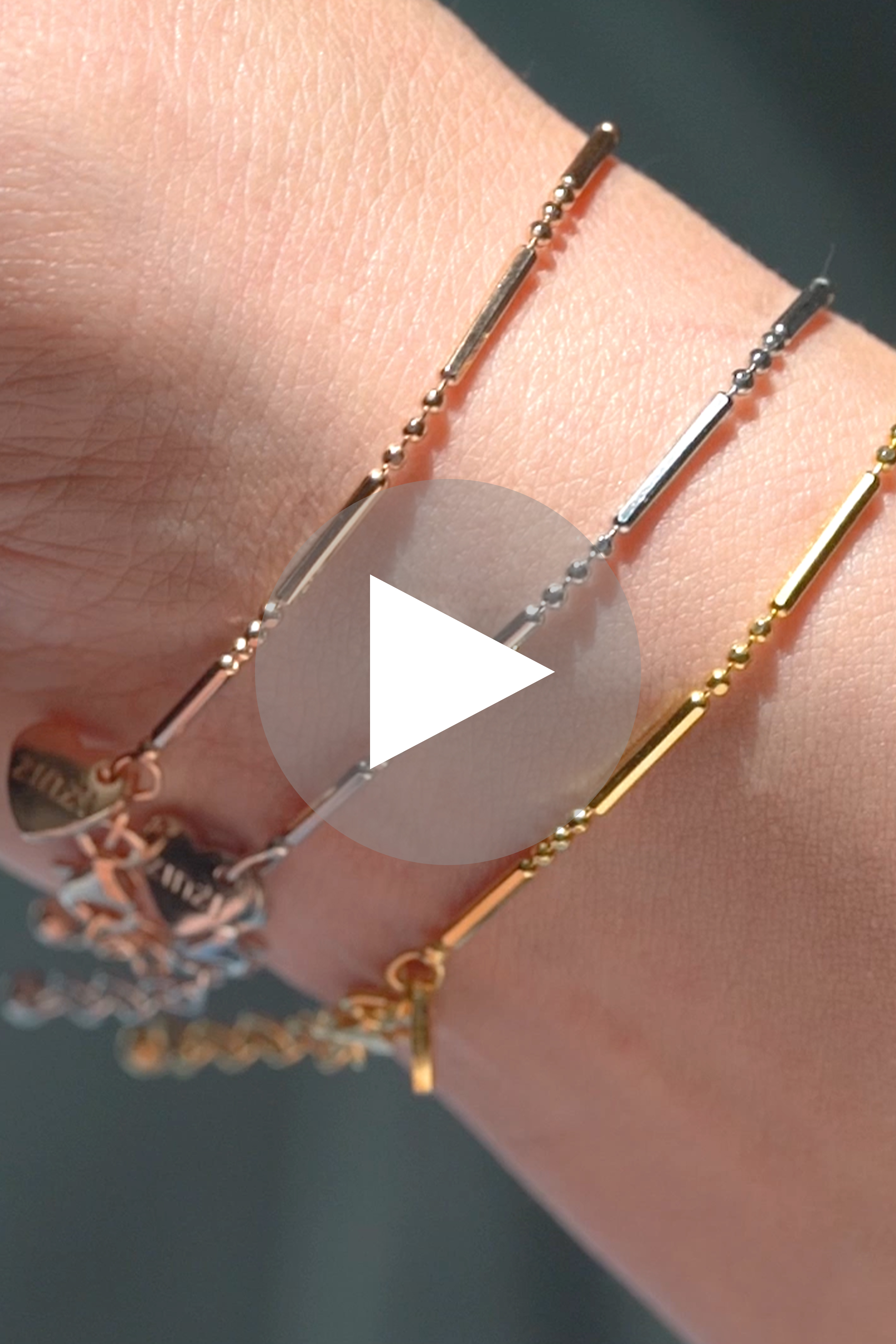 ZINZI Sterling Silver Fantasy Bracelet Bars ZIA1452