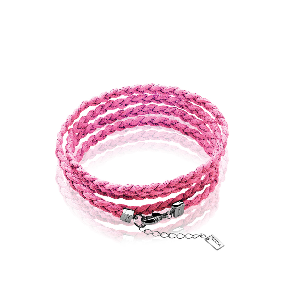 ZINZI Braided Bracelet Fuchsia ZBF11F