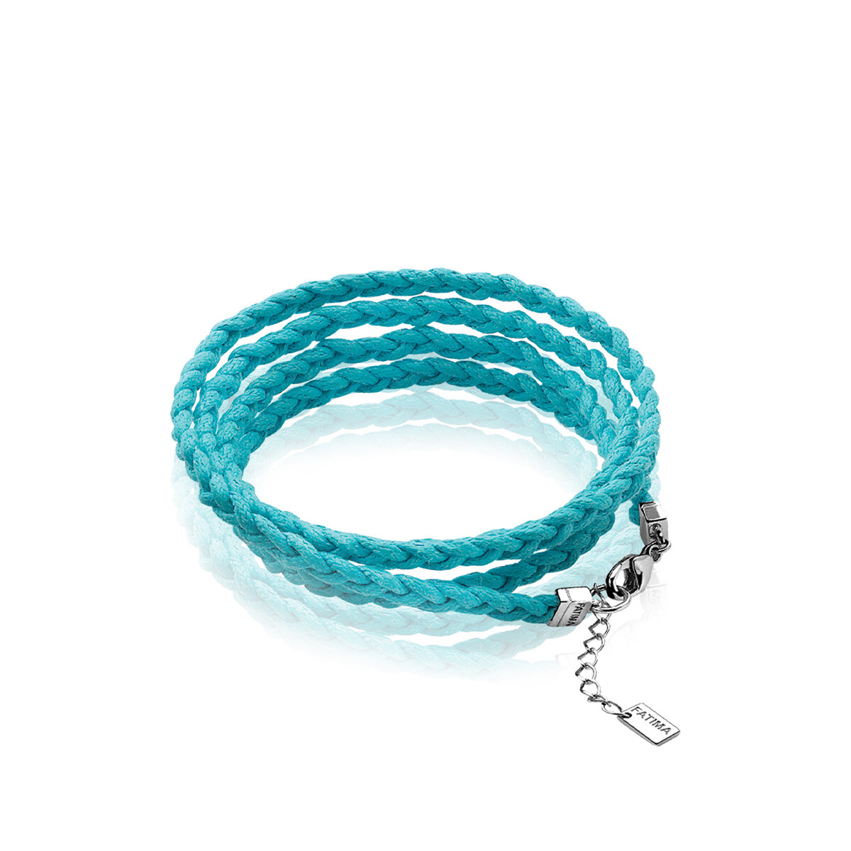 ZINZI Braided Bracelet Turquoise ZBF11T