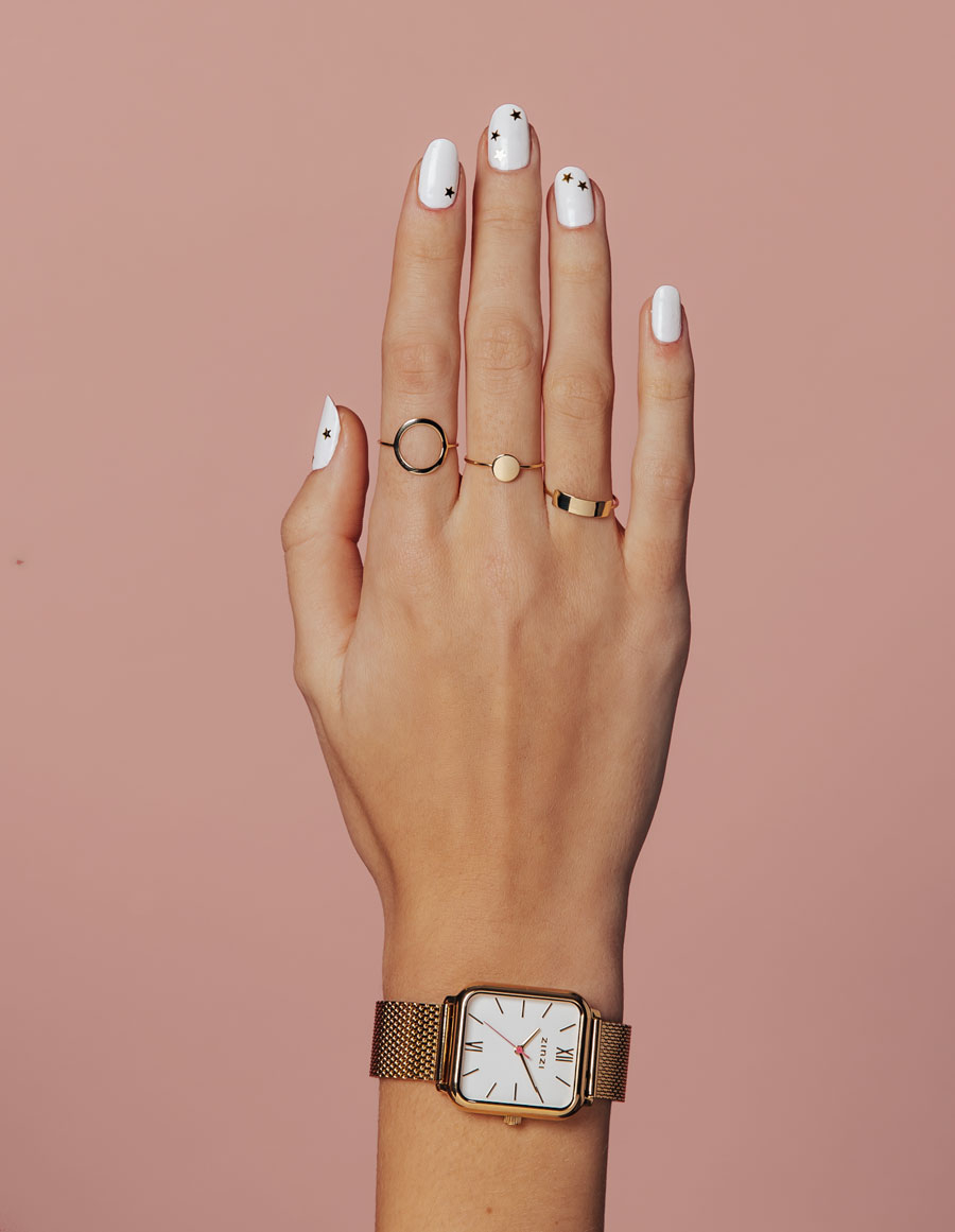 ZINZI 14K Gold Ring Open Circle ZGR173