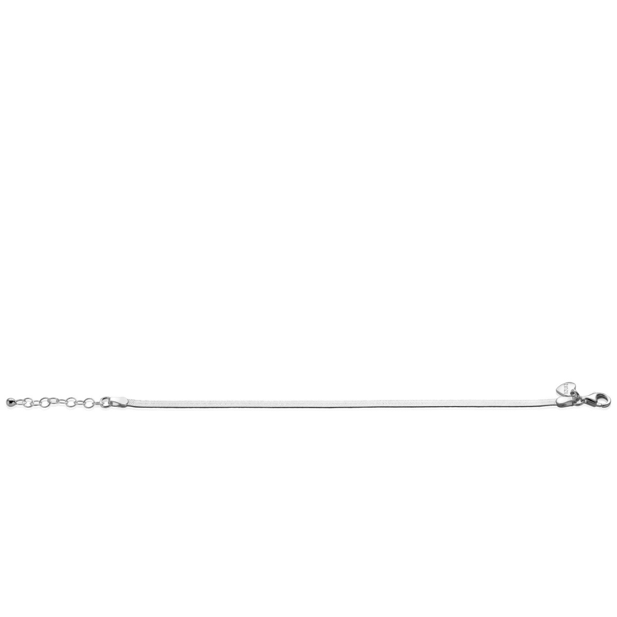 ZINZI Sterling Silver Flat Snake Chain Bracelet width 3,5mm ZIA2292