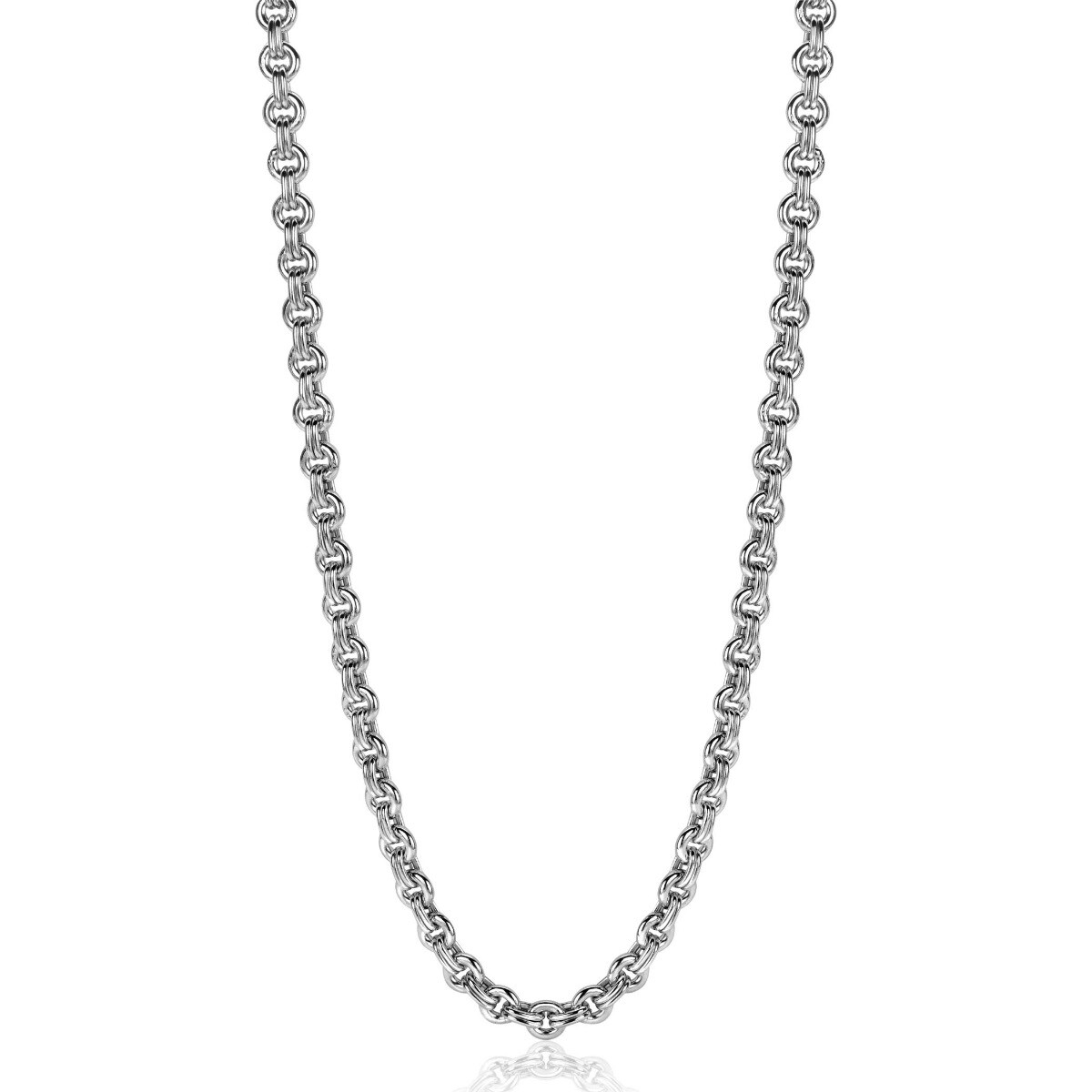 ZINZI Sterling Silver Necklace Round Chains width 5mm 45cm ZIC2239