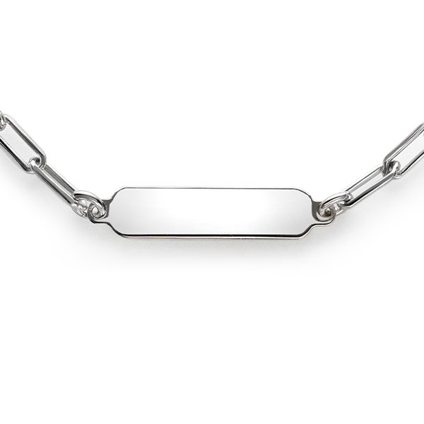 ZINZI Sterling Silver Chain Necklace with Beads and 3 Shiny Heart Charms 17-20cm ZIC2531