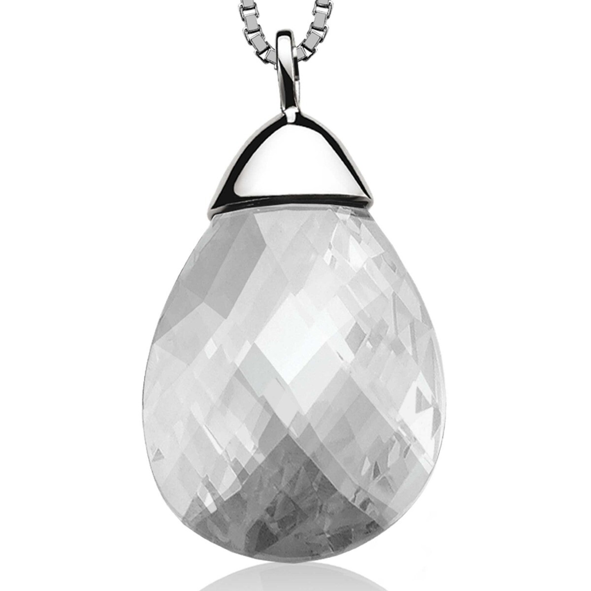 ZINZI Sterling Silver Pendant White ZIH555W