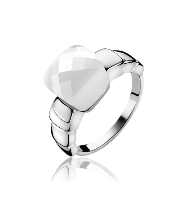 ZINZI Sterling Silver Ring White ZIR1110