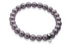 ZINZI Stretch Bracelet One-size Purple Pearls for Charms CH-A20P