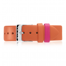 ZINZI Retro Orange Leather Strap 18mm RETBAND26