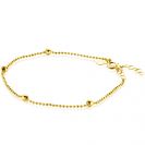 ZINZI 14K Gold Bead Bracelet 3mm width 16-19cm ZGA311
