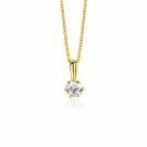 ZINZI GOLD hanger solitair zirconia 4.5mm