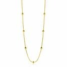 ZINZI 14K Gold Bead Necklace 3mm width 43cm ZGC311