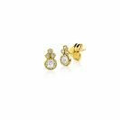 ZINZI GOLD oorknopjes fantasie met zirconia's