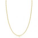 ZINZI GOLD collier ronde schakels gediamanteerd