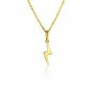 18mm ZINZI 14K Gold Pendant Shiny Lightning Bolt ZGH402 (excl. necklace)