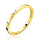 ZINZI GOLD rijring met 1 zirconia maat 58