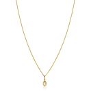 ZINZI GOLD hanger peervorm met zirconia