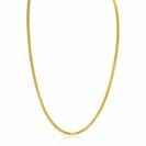 ZINZI 14K Gold Popcorn Chain Necklace 3mm width 43cm ZGC380
