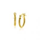 11,5mm ZINZI 14K Gold Hoop Earrings 1,6mm width ZGO330