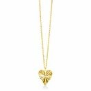 ZINZI 14K Gold Necklace Heart Pendant 15mm 45cm ZGC340