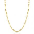 ZINZI 14K Gold Chain Necklace Paperclip and Rolo Chains 4mm width 45cm ZGC473