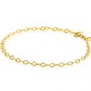 ZINZI GOLD armband ronde schakels gediamanteerd