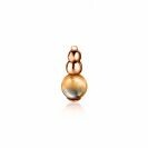 ZINZI Rose Gold Plated Sterling Silver Round Pendant Champagne ZIH1112C