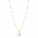 ZINZI zlv.collier gg.verg.hanger open klaver/oog zirc.