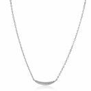 ZINZI silver link chain with large feather. The feather symbolises spreading your wings and freedom. 40-45cm ZIC2644