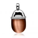 ZINZI Sterling Silver Pendant Brown ZIH794C
