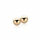 5mm ZINZI Rose Gold Plated Sterling Silver Stud Earrings Bead ZIO807R