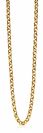 ZINZI Gold Plated Sterling Silver Rolo Chain Necklace width 5mm 45cm ZIC1009G