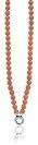 ZINZI Necklace with Coral Pearls and Sterling Silver Clasp 45cm ZIC401K-S