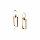ZINZI Rose Plated Sterling Silver Earrings Pendants ZICH1692R (excl. hoop earrings)