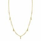 ZINZI zlv.collier gg.verg.met parels en pegeltjes 42/45