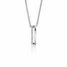 15mm ZINZI Sterling Silver Pendant White Zirconias ZIH2452 (excl. necklace)