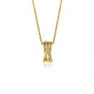 ZINZI zlv. collier gg.verg.cross-over en zirconia's