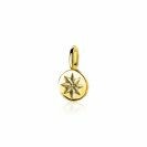 ZINZI Gold Plated Sterling Silver Round Pendant Sun ZIH2068G